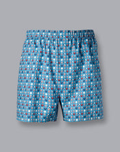 Load image into Gallery viewer, England Rugby Shirts Motif Woven Boxers - Cornflower Blue
