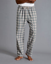 Load image into Gallery viewer, Check Pajama Bottoms - Grey &amp; Navy
