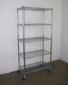 18″ x 48″ x 72″ 5-Tier Wire Shelving