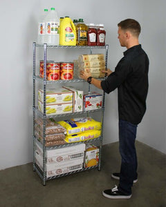 14″ x 30″ x 60″ 5-Tier Wire Shelving