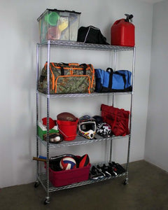 18″ x 48″ x 72″ 4-Tier Wire Shelving