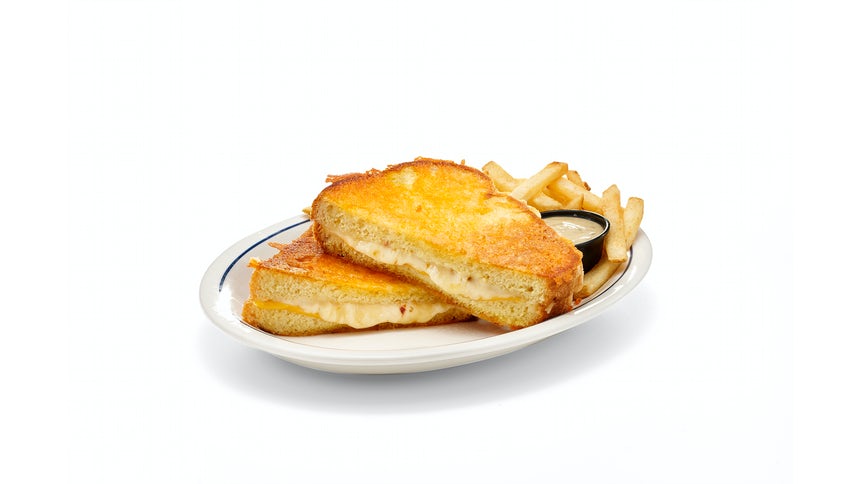 New! Cheese-Crusted Four-Cheese Melt