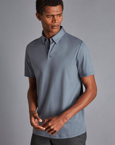 Smart Jersey Polo - Steel Blue