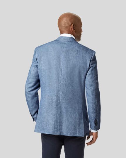 Linen Cotton Jacket - Light Blue