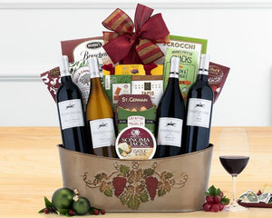 Steeplechase Quartet Wine Basket