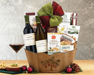 Little Lakes Cellars Double Delight Wine Basket