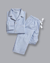 Load image into Gallery viewer, Stripe Pajama Set - Sky &amp; White
