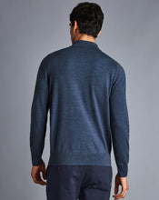 Load image into Gallery viewer, Merino Polo Sweater - Indigo

