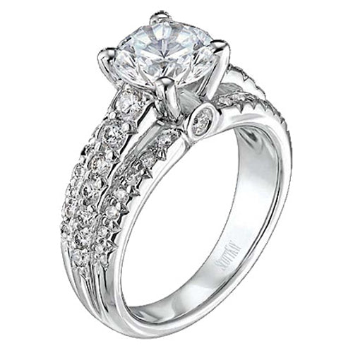 ScottKay Flame Engraved Diamond Engagement Ring M1105RD