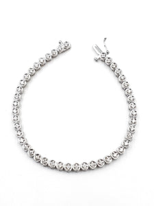 Sandra Biachi 14K White Gold with Diamond Bracelet. Style: CB3403