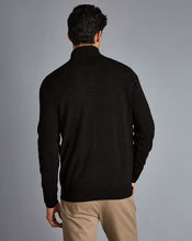 Load image into Gallery viewer, Merino Zip Neck Sweater - Charcoal Grey
