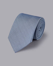 Load image into Gallery viewer, Stain Resistant Silk Tie - Indigo Blue
