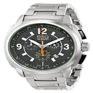 ESQ Movado Men's 07301416 esq Excel tm Stainless Steel with Green Dial Watch-test