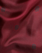Load image into Gallery viewer, England Rugby Tonal Rose Pocket Square - Berry

