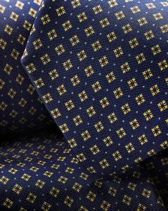 Diamond Print Silk Tie - Royal Blue