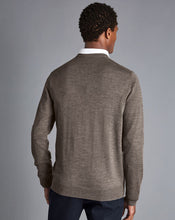 Load image into Gallery viewer, Merino V-Neck Sweater - Mocha
