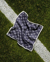 Load image into Gallery viewer, LIMITED EDITION England Rugby English Rose Pocket Square - Navy &amp; White
