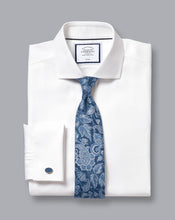 Load image into Gallery viewer, Silk Paisley Tie - Denim Blue
