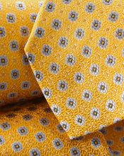 Load image into Gallery viewer, Stain Resistant Floral Silk Tie - Sunflower
