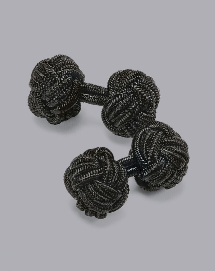 Knot Cufflinks - Black