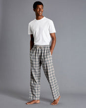 Load image into Gallery viewer, Check Pajama Bottoms - Grey &amp; Navy
