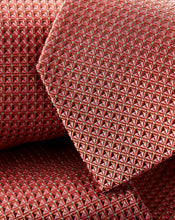 Load image into Gallery viewer, Stain Resistant Pattern Silk Tie - Burnt Orange
