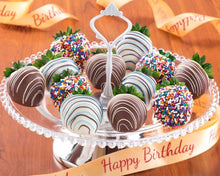 Load image into Gallery viewer, Birthday Dipped Strawberries (full dozen)
