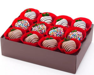 Birthday Dipped Strawberries (full dozen)