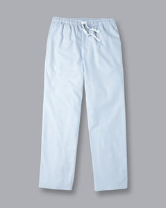 Fine Stripe Pajama Bottoms - Sky Blue