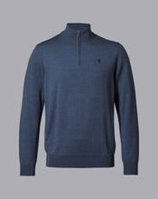 Load image into Gallery viewer, England Rugby Merino Zip Neck Sweater - Indigo
