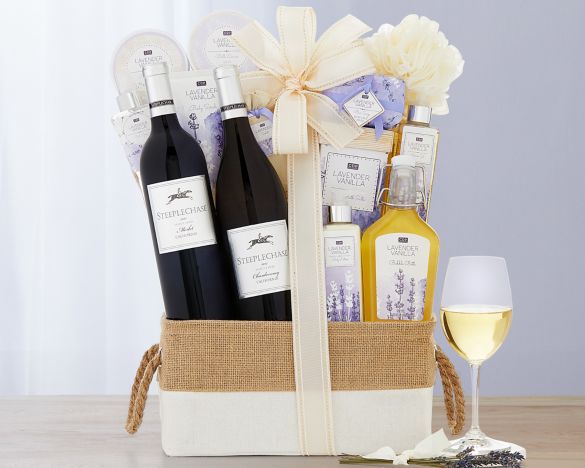 Steeplechase Vineyards Spa Collection Gift Basket