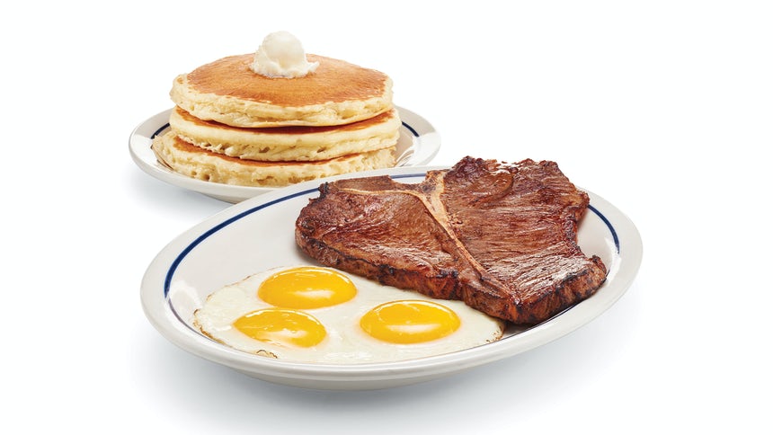 T-Bone Steak & Eggs