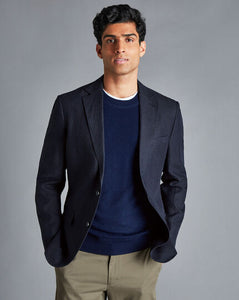 Italian Linen Jacket - Navy