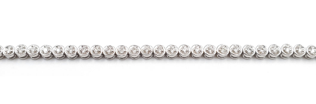 Sandra Biachi 14K White Gold with Diamond Bracelet. Style: CB3403