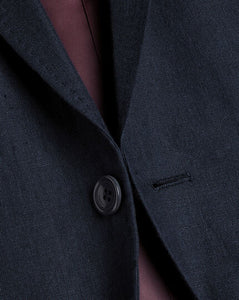 Italian Linen Jacket - Navy