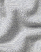 Load image into Gallery viewer, Merino Cashmere Button Neck Sweater - Silver
