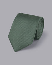 Load image into Gallery viewer, Stain Resistant Silk Tie - Sage Green

