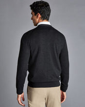 Load image into Gallery viewer, Merino Cardigan - Charcoal Grey
