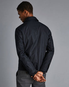 Fall Collar Harrington Jacket - Navy