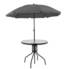 Load image into Gallery viewer, Anjae Round 4 - Person 31.25'' Long Dining Set with Umbrella

