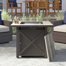 Load image into Gallery viewer, Appalachia 30'' H x 30'' W Stainless Steel Propane Outdoor Fire Pit Table with Lid
