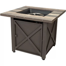 Load image into Gallery viewer, Appalachia 30'' H x 30'' W Stainless Steel Propane Outdoor Fire Pit Table with Lid

