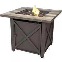 Load image into Gallery viewer, Appalachia 30'' H x 30'' W Stainless Steel Propane Outdoor Fire Pit Table with Lid
