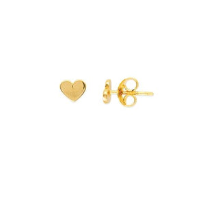 14k Heart Studs