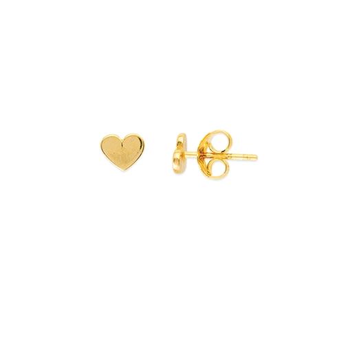 14k Heart Studs