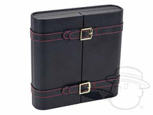 Load image into Gallery viewer, The Augustus Black Leather 20 Cigar Travel Humidor By Prestige Imports

