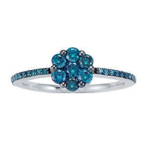 Sandra Biachi Interchangeable Blue Diamond Center Band. Style: BC101BD