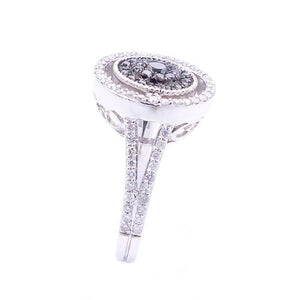 Sandra Biachi 14K White Gold Ring. Style: BC303BKA+