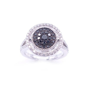 Sandra Biachi 14K White Gold Ring. Style: BC303BKA+