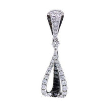 Load image into Gallery viewer, Sandra Biachi 14K White Gold with Black &amp; White Diamond Pendant. Style: BK1671A+
